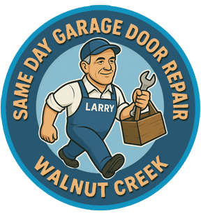same day garage door repair logo and phone number